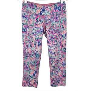 Lilly Pulitzer Luxletic Weekender Cropped Tights S La Playa